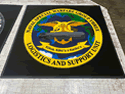 Custom Made ToughTop Logo Mat US Special Operations Command Naval Special Warfare Group Three of Naval Station Pearl Harbor Hawaii