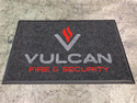 Custom Made ToughTop Logo Mat Vulcan Fire & Security of Littleton Colorado