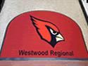 Custom Made ToughTop Logo Mat Westwood Regional High School of Westwood New Jersey 03
