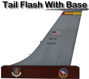 Custom Made Mahogany Wood Aircraft Tail Flash Plaques 4