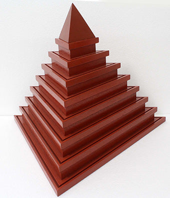 Coin Rack Pyramid Mahogany Pyramid Challenge Coin Display Stand – Logo Mat Central